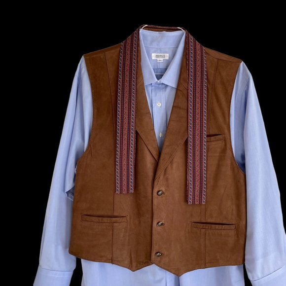 BARNEYS NEW YORK BLUE COTTON DRESS SHIRT 17.5 x 34 - Picture 1 of 7